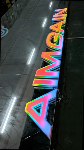 Small Shop Must-Have! Custom Color-Changing Mini LED Sign–Easy Install & Eye-Catching #signagedesign