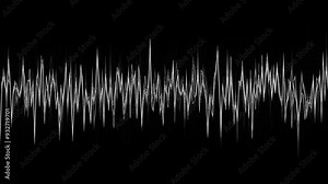 Dynamic Audio Waveform Animation Stock Video