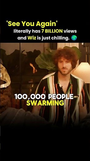Wiz Khalifa has 7 Billion views but walks alone 🤯 #seeyouagain