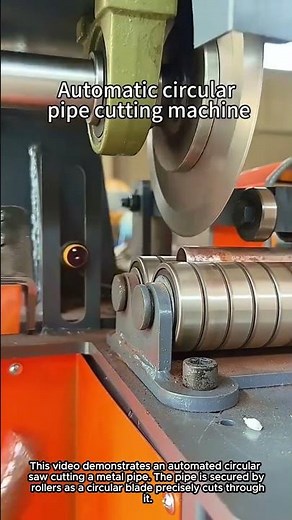 Metal Pipe Cutting Process with Automated Saw