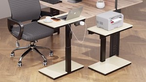 Computer Tower Stand with Charging Station & USB Ports - Adjustable Height PC Stand 2-Tier, Under Desk for ATX-Case with Wheels, CPU Holder for Office, Home, Gaming Room