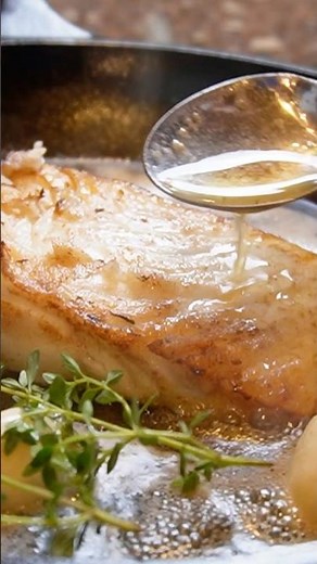 Tender Garlic Butter Halibut! 🐠