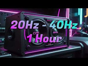 Subwoofer Break-In Frequency Sweep 20Hz - 40Hz (1 Hour) Bass Test