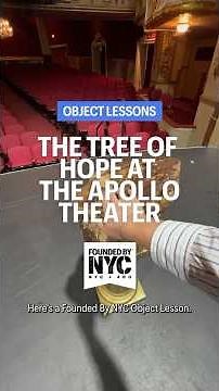 One of NYC’s most iconic theaters has a treasured... tree stump?!⁠ | Object Lesson #foundedbynyc