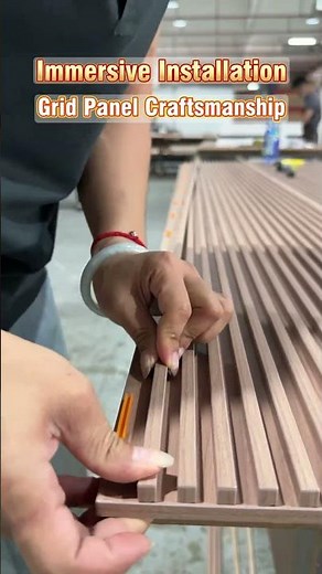 How Grille Wall Panels Are Made | Fluted Wood Wall Panel Production Process