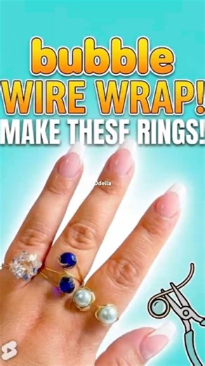 How to Make Gorgeous Wire-Wrapped Rings for Beginners ✨#wirewrappedjewelry #diyjewelry