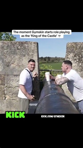 Gymskin roleplays as the king of the castle 😂 #gymskin