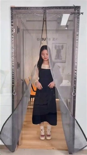 Magic Mesh Hands-Free Screen Door | Keep Bugs Out & Let Fresh Air In! | Shopypy