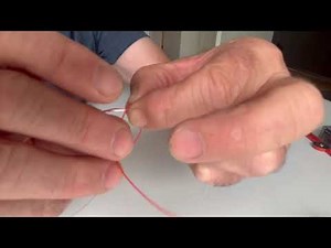 How to tie a slip/stop knot with power gum.
