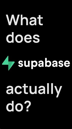 What does #Supabase actually do?
