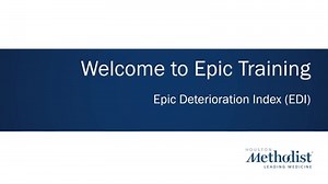 Epic Deterioration Index Training for Physicians