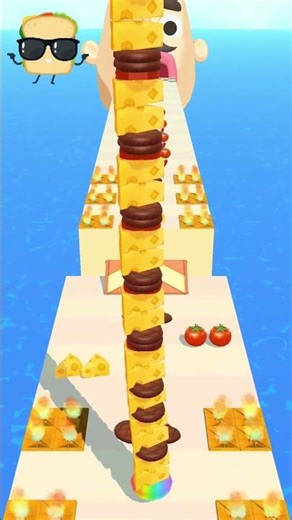 Sandwich Yummy burger Runner #60 #fun #sandwichrunner #mobilegame #shorts #burger
