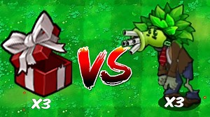 3 随机植物 Vs 3 狂野机枪僵尸