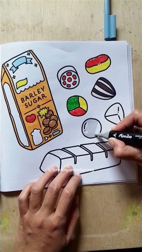 Peppermint Sweet Coloring Page 🍬 Classic British Candy Art #shorts