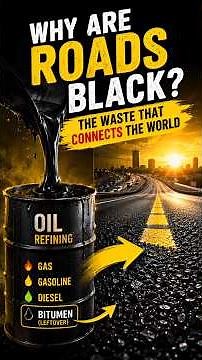Why Are Roads Black? The Surprising Science of Bitumen and Asphalt #asphalt