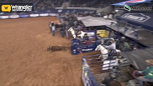 Clay Smith and Jade Corkill came to AT&T Stadium ready to rope! The World Champion Team Ropers stop the clock at 4.75 seconds for the win in the Long-Go and a chance at a major payday on Sunday. RFD-TV's The American PRCA ProRodeo #TheAmericanRodeo | Wrangler Western