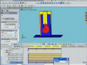 Solidworks 2007 2008 Animator  Motion Study Angular Mates