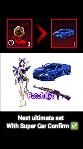 PUBG BGMi New Ultimate Set With Super Car 🚗 Confirm ✅ Next Pre order event Confirm date#bgmi #shorts