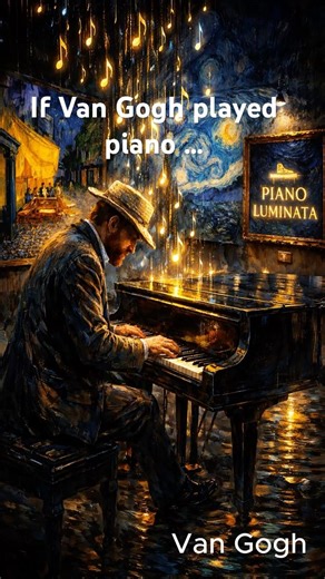 Van Gogh Inspired Piano – Emotional & Relaxing Music (Virginio Aiello) #shorts