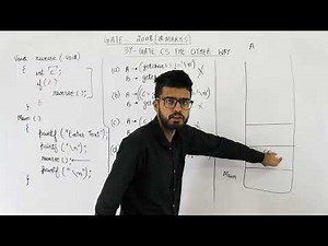 Gate 2008 pyq C Programming | Choose the correct option to fill ?1 and ?2 so that the program below