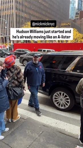 Since this moment mattered to so many of you, here’s the proper edit of Hudson Williams arriving at Rockefeller yesterday 🎬❤️‍🔥✨ @hudsonwilliamsofficial | New York Mickey