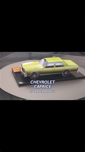 Let's go make a Classic car paper model | Chevrolet Caprice 3D paper model