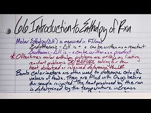 AP Chemistry Unit 6.6 Introduction to Enthalpy of Reaction