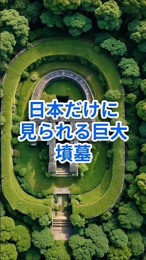 💠日本だけに見られる巨大墳墓。古墳の数と規模、世界級かも？ #古墳 #日本の歴史 #古代ロマン #世界遺産 #前方後円墳
