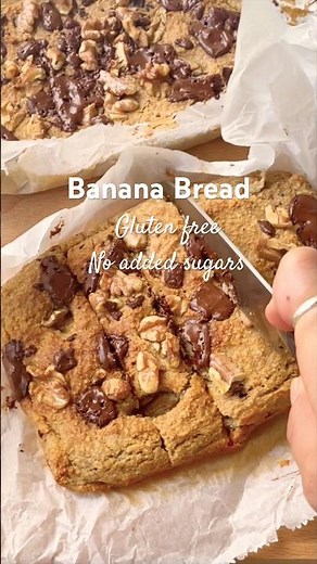 Moist healthier banana bread #glutenfree