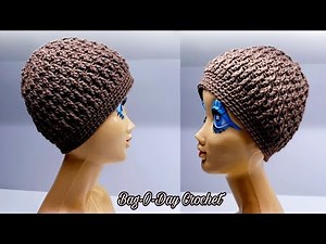 How To Crochet A Unisex Hat | Coffee Beanie | Bag O Day Crochet Tutorial #536