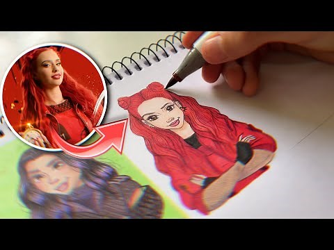 COMO COLORIR A RED DE DESCENDENTES 4! ♥️