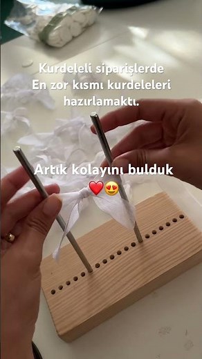 Kurdele yapımı . Kolay kurdele yapımı.