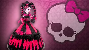 Monster High Doll Cake! Watch the full tutorial here: https://youtu.be/T_19eSDj8l0 | Cookies Cupcakes and Cardio