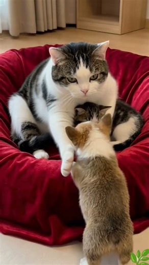 Mama Cat’s Warm Hug 🫂 | Corgi Dog Melts in Pure Love 💖🐶🐱