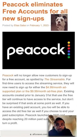 Peacock TV Accounts SHUT DOWN!