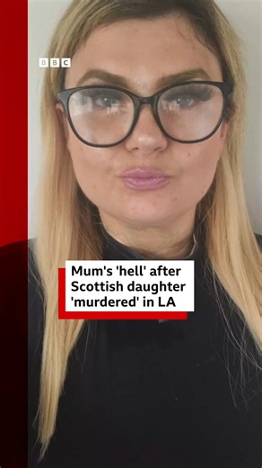 June Bunyan's dismembered body was found in her LA flat last year - her mum Jill wants the truth about what happened. bbc.in/4kCpZM5 | BBC Scotland News