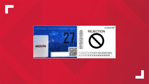 Virginia is updating vehicle inspection and rejection stickers with new colors and better adhesive, among other changes. | 13News Now - WVEC