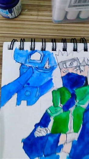 #kakshi water color drawing.