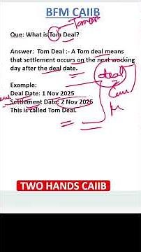 READY, TOM, SPOT AND FORWARD DEAL BFM MEMORY BASED CAIIB I TWO HANDS CAIIB I