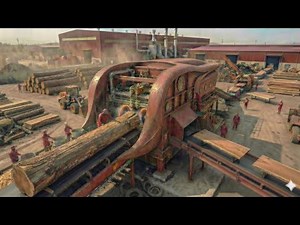 Inside a Modern Heavy Timber Factory: From Raw Wood to Prefabricated CLT Blocks (Full Process)