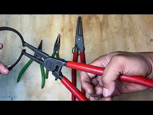 How to use snap ring tool