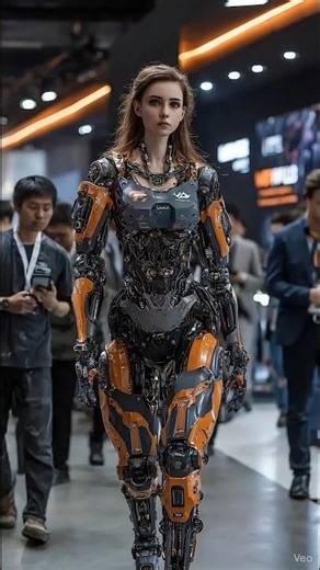 Square Core Power of the Orange and Gray Robot at the December Expo