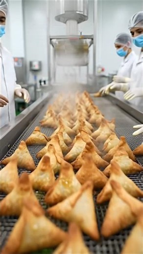 Inside a Modern Samosa Factory | Automated Samosa Production Process | How Crispy Samosas Are Made