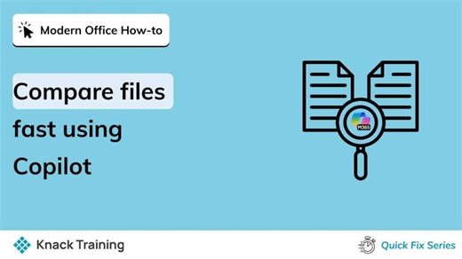 Copilot Comparing Documents in OneDrive | Everyday Office | Knack Training