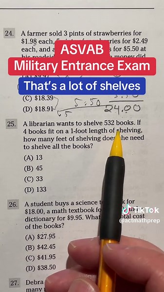 Solving Simple Division for ASVAB Prep