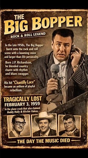 The Big Bopper – Chantilly Lace & The Day the Music Died | Rock & Roll Legend Tri