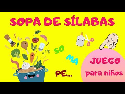 JUEGO EDUCATIVO: Sopa de sílabas