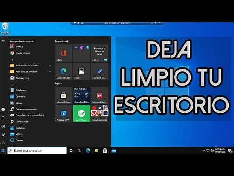 Limpiar el escritorio de Windows 10
