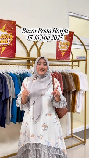 68K views · 400 reactions | Bunda Bunda 朗 Pesta Harga Bazar @dashopiefashion 朗 datang lagi. Buat para Bunda Bunda Jangan Lupa @dashopiefashion lagi ngadain Promo besar lagi . Namanya “ Pesta Harga Bazar “ Promonya : - Promo potongan harga diskon sampai 80% - Tebus murah minyak 10k min. belanja 150k - Semua gamis diskon 50-80% ️ Bazar tanggal 15-16 November 2025 hanya 2 hari Sabtu dan Minggu #updatemojokerto #dashopie | Update Mojokerto. | Facebook