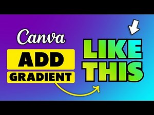 How To Add Gradient Color In Canva